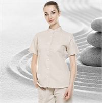 CAMICIA DONNA IN LINO COLLO COREANO